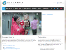 Tablet Screenshot of bangladeshworkersafety.org